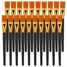 20-teiliges Flachpinsel-Set, große professionelle Farbpinsel