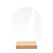 12PCS DIY Blank Acrylic Table Sign Clear Sign with Stand C