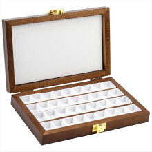 36 Zellen Leere Holzfarbpalettenbox Tragbare Holzfarbpalette