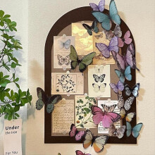 Butterfly Photo Collage Board Home Desktop Decor Birthday A