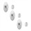 3PCS Bathroom Punch-Free Wall Mounted Soap Shelf Drain Rack Hook 1
