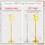 20 Pcs Table Numbers Wedding Table Numbers Wood Table Numbers 9