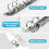 3er-Pack A6 transparente weiche PVC 6 Ringbuchhülle transparenter Ordner 9
