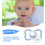 10 Pcs Button Silicone Ring Pacifier Holder Mannequin Clip Adapter Transparent 11