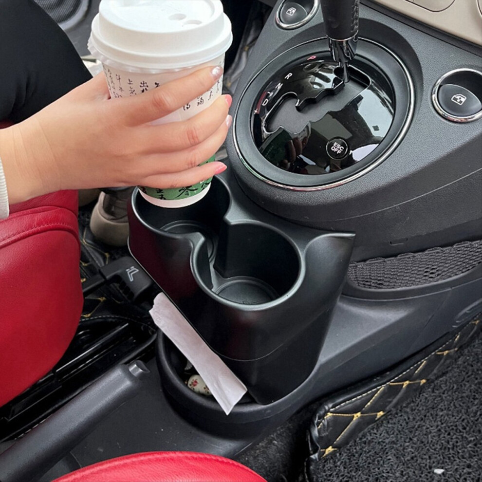 For 2007-2015 ABS Black Car Central Control Water Cup Holder