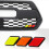 Tri-Color Grille Badge Emblem Decoration for 10