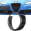 ABS Rear Grille Front Grill Logo Ring for 2017-2020 8