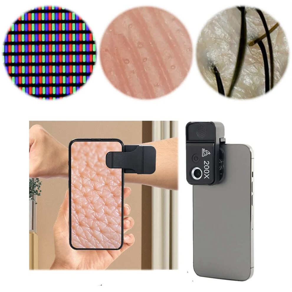200X Magnification Phone Mobile Macro Lens Usb Mobilephone Microscope 4711853312047