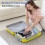 Office Foot Rest, Foot Stool Removable Massage Roller Portable Gray 10