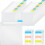 Scrapbook Paper Storage Organizer with 60 Pcs Sticky Index Tabs 1