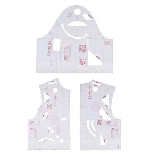 1:1 Mode-Stoff-Design-Lineal, Zuschneideform, Lehr-Prototyp-Lineal