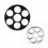 Empty Tape Reel 6 Hole Empty Takeup Reel Audio Tape Empty Black 8