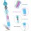 12 Pcs Multicolor Beadable Pens 4In1 Colored Beads Pen 9