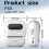 Label Printer Thermal Printer Inkless Adhesive Name Sticker Pink 10