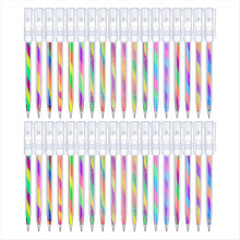 36 Pcs Rainbow Gel Pens Color Changing Glitter Neon Gel Pens