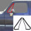 2 Pieces Front Vent Glass Window Weatherstrip Seals Set for 8