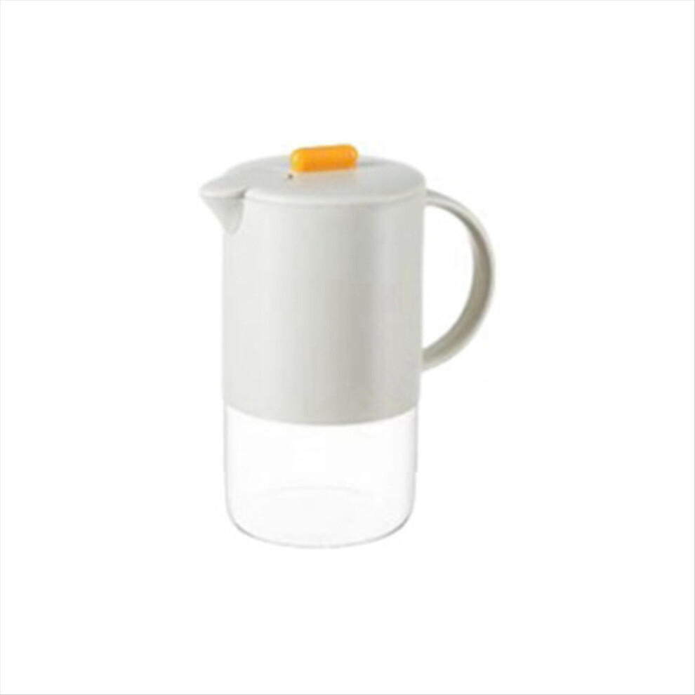 Glass Water Jug With Lid Kitchen Coffee Pot 1500Ml Gray 4711853318384