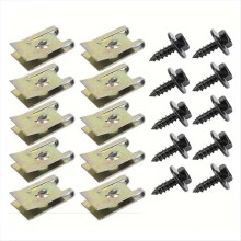 100Pcs Metal U Clips for Car Modification Trim Installation