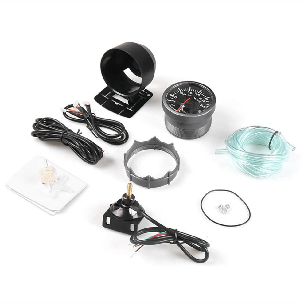 2.5 Inch 60Mm Car Turbo Boost Gauge 3 Bar & White/Amber 4711902551977