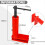 Heavy Duty Brake Caliper Spreader Tool Red 9