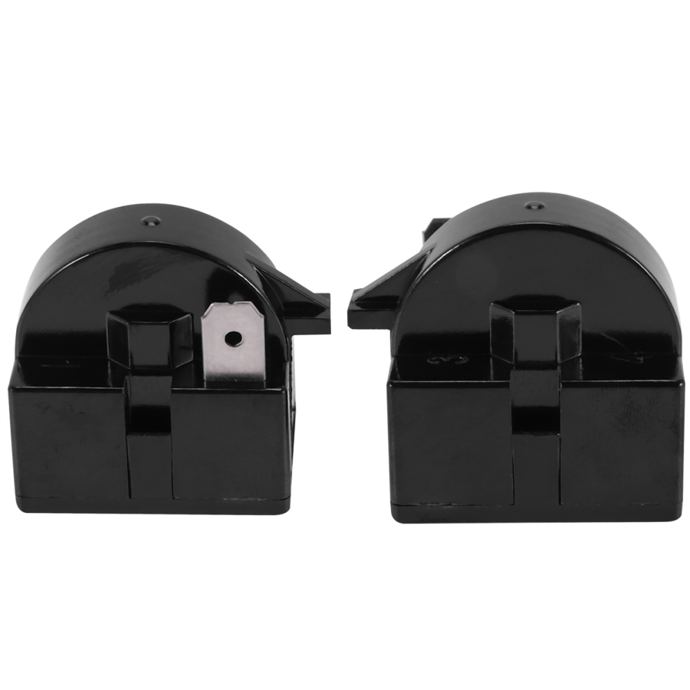 2Pcs Qp2-4R7 Relay Refrigerator Ptc Ohm 1 Pin Black 4711044715015