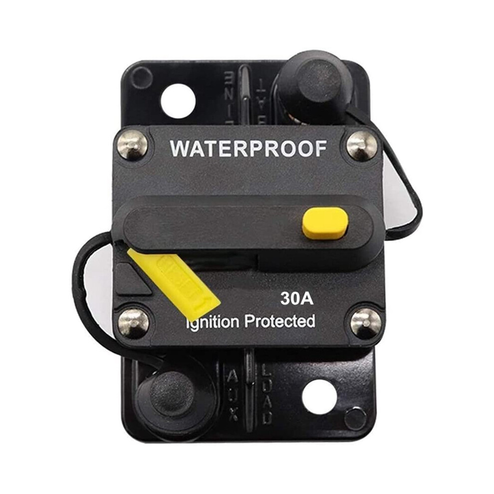 Circuit Breaker 12V- 48V Dc Manual Reset For Trolling Vehicles (30A) 4711902586962