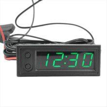 Car Clock Universal Automotive Digital Clock Green
