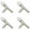 4Pcs Auto Heizung Einlass Schlauch Anschluss für 10