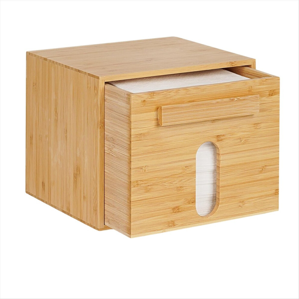 Face Towel Holder Bamboo Storage Box, Towels Container Box 4711853345267