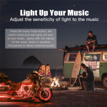 8PCS Motorcycle Underglow LED Light Kit