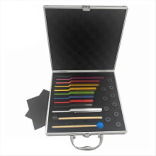 10-teiliges Stimmgabel-Set, für die heilende Chakra-Klangtherapie, mehrfarbig