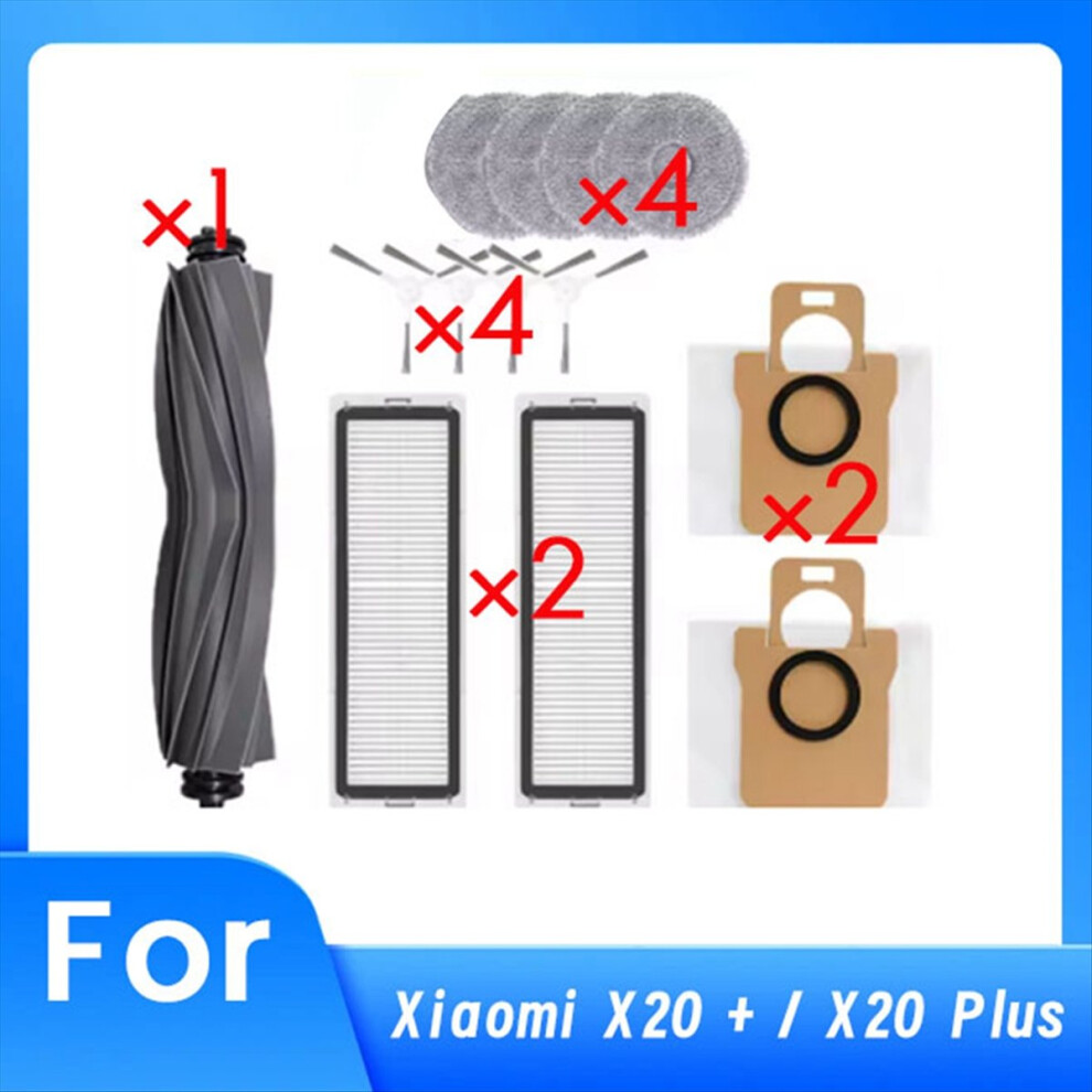 13Pcs For X20+ X20 Plus Vacuum Cleaner Replacement Parts Brush 4711853358915