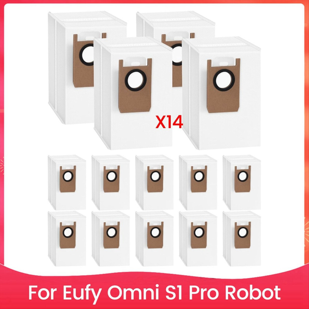 14Pcs Dust Bags Replacement For Omni S1 Pro Robot Vacuum Cleaner 4711853360994