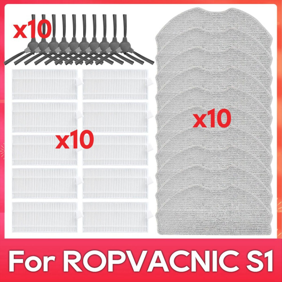 For Ropvacnic Side Brush Hepa Filter Mop Rag Robot Vacuum Cleaner 4711853360765