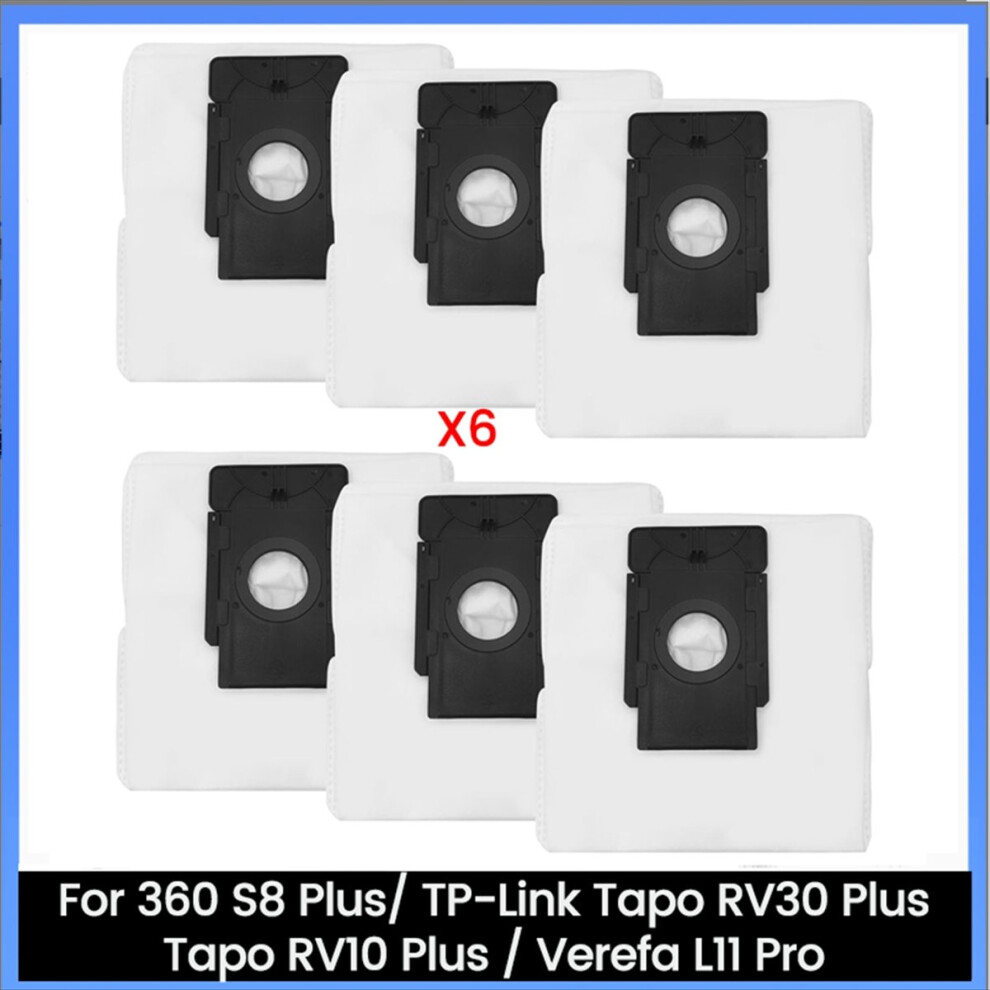 6Pcs Dust Bags For 360 S8 Plus/ Rv30 Plus/Rv10 Plus 4711853362158