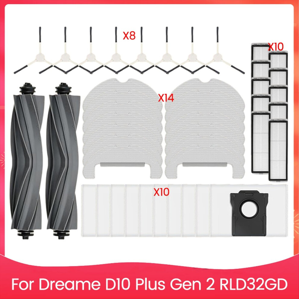 44Pcs Brush Filter Dust Bag And Mop Cloth Kit For Parts 4711853362905
