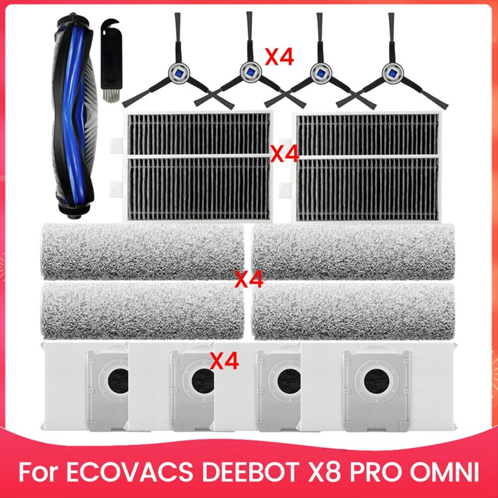 For X8 Pro Omni Robot Vacuum Side Brush & Hepa Filters Kit 4711853378883