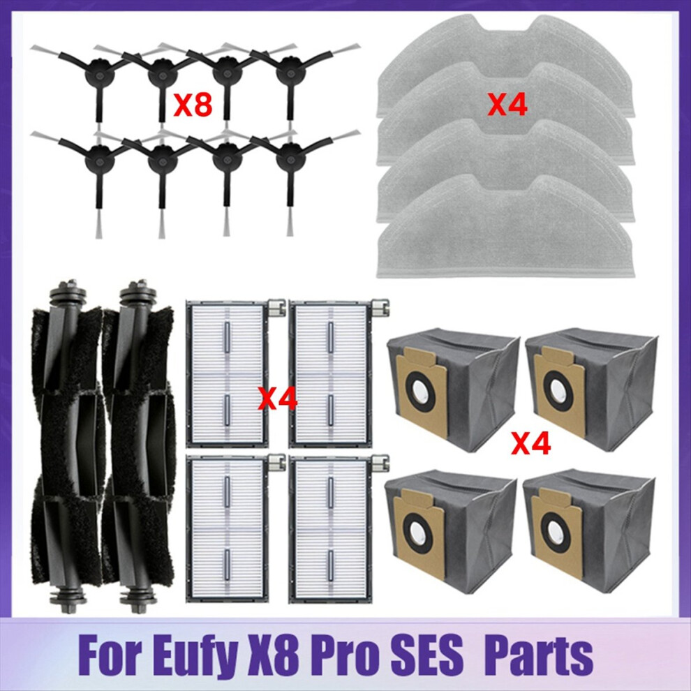 22Pcs Accessories Kit For X8 Pro/X8 Pro Robot Vacuum Cleaner 4711853381074