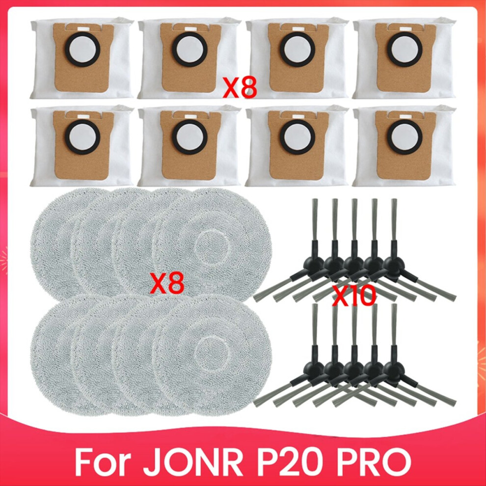 For P20 Pro Robot Vacuum Cleaner Side Brush Mop Cloth Dust Bags 4711853380770
