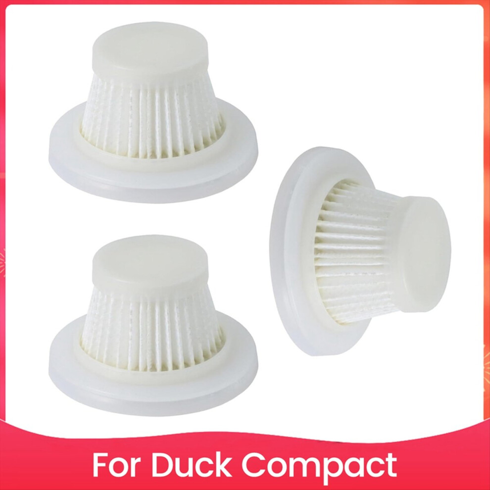 3 Pack Replacement Filter For Duck Compact Cordless Vacuum Washable 4711853382187