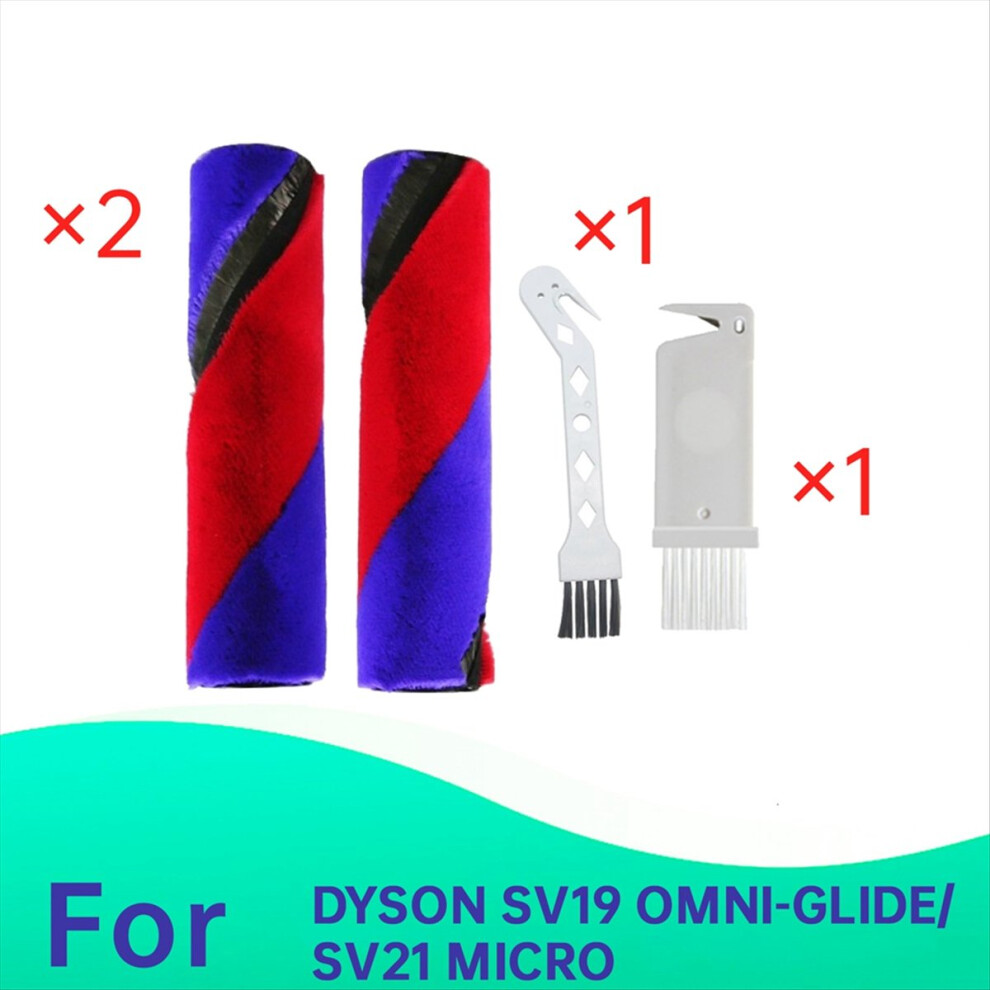 2Pcs Replace Main Brush For Sv19 Omni-Glide/Sv21 Micro Vacuum A 4711853384884