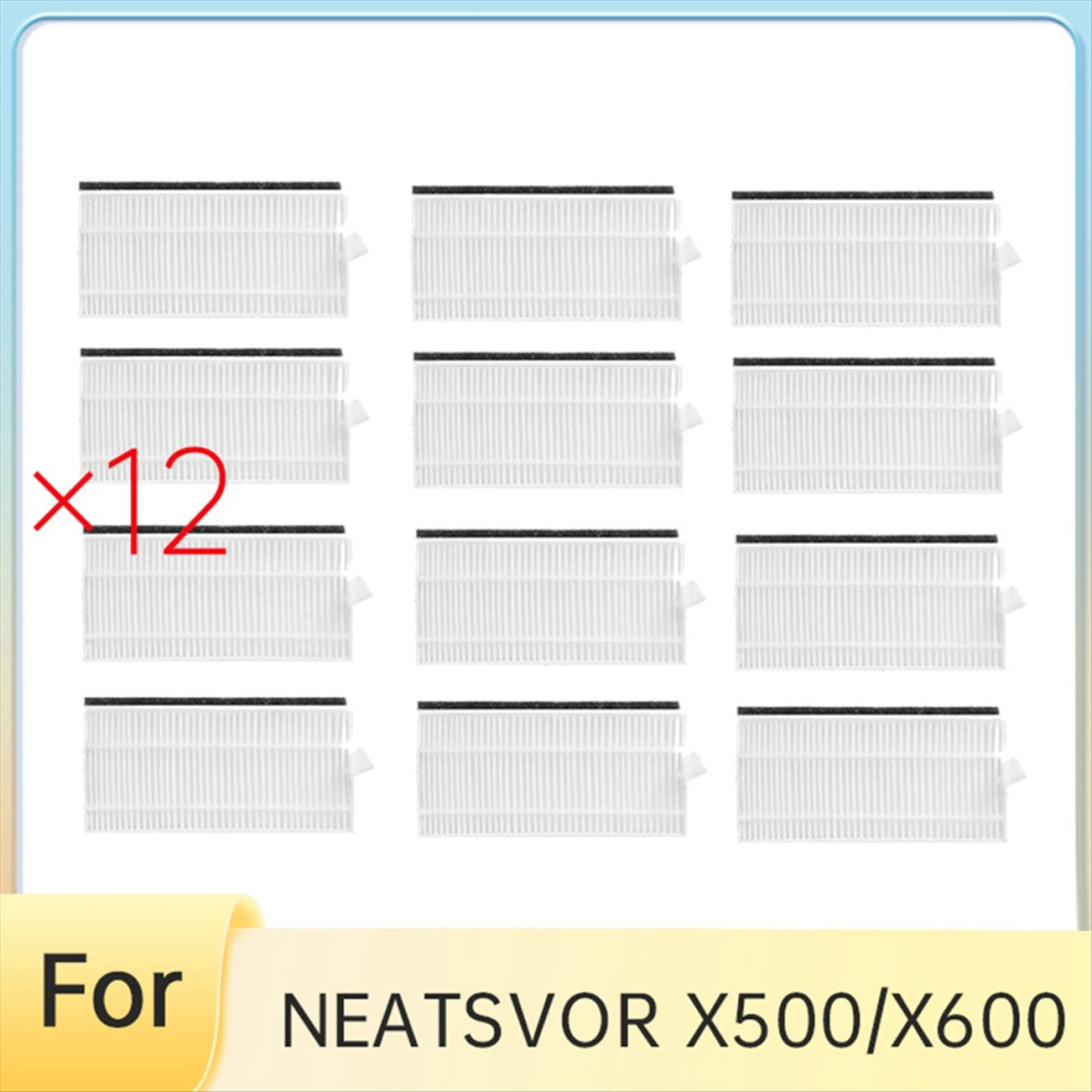 12 Pcs Filter For X500/X600 Sweeper Accessories 4711853379545