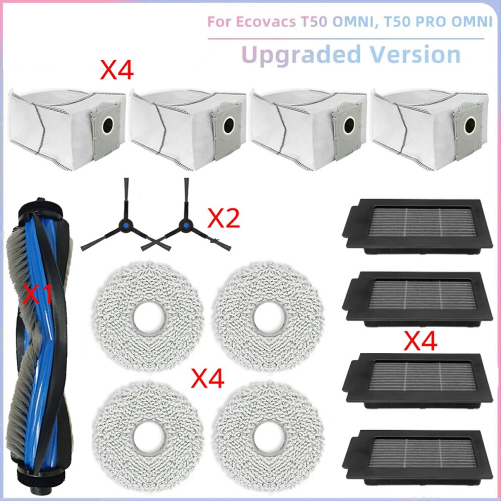 Main Roller Side Brush Hepa Filter Mop Cloth Dust Bag 4711853366682