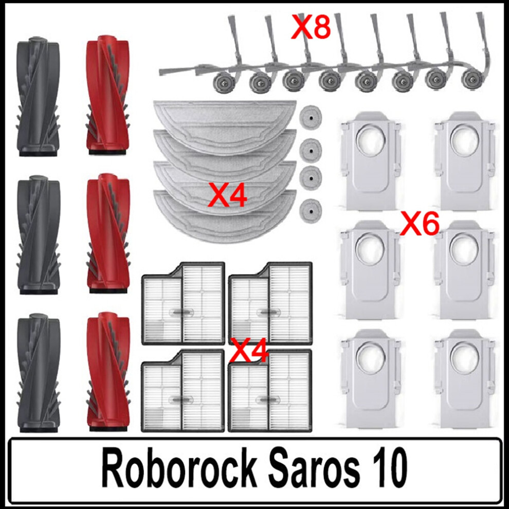For Saros 10 Accessories Main Roller Side Brush Hepa Filter 4711891608560