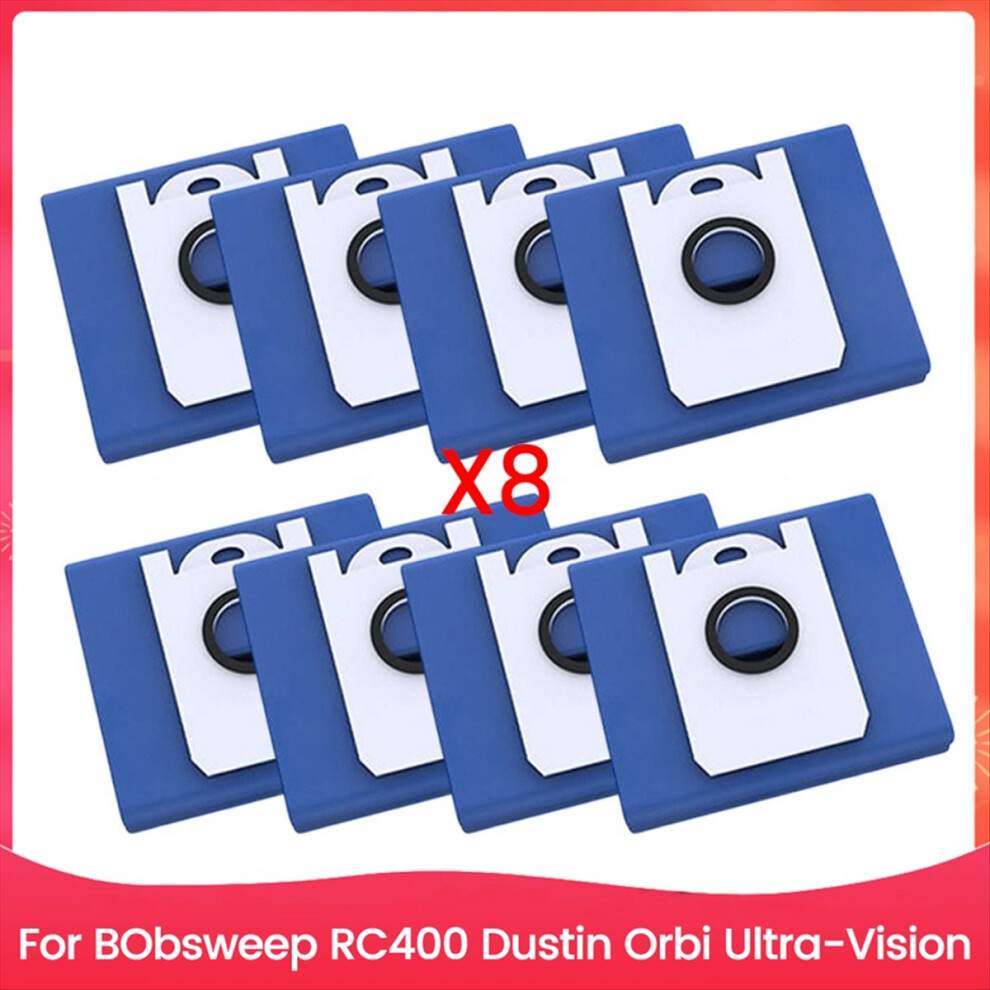 8Pcs Vacuum Dust Bags For Bobsweep Rc400 Dustin Orbi Ultra-Vision 4711891623969