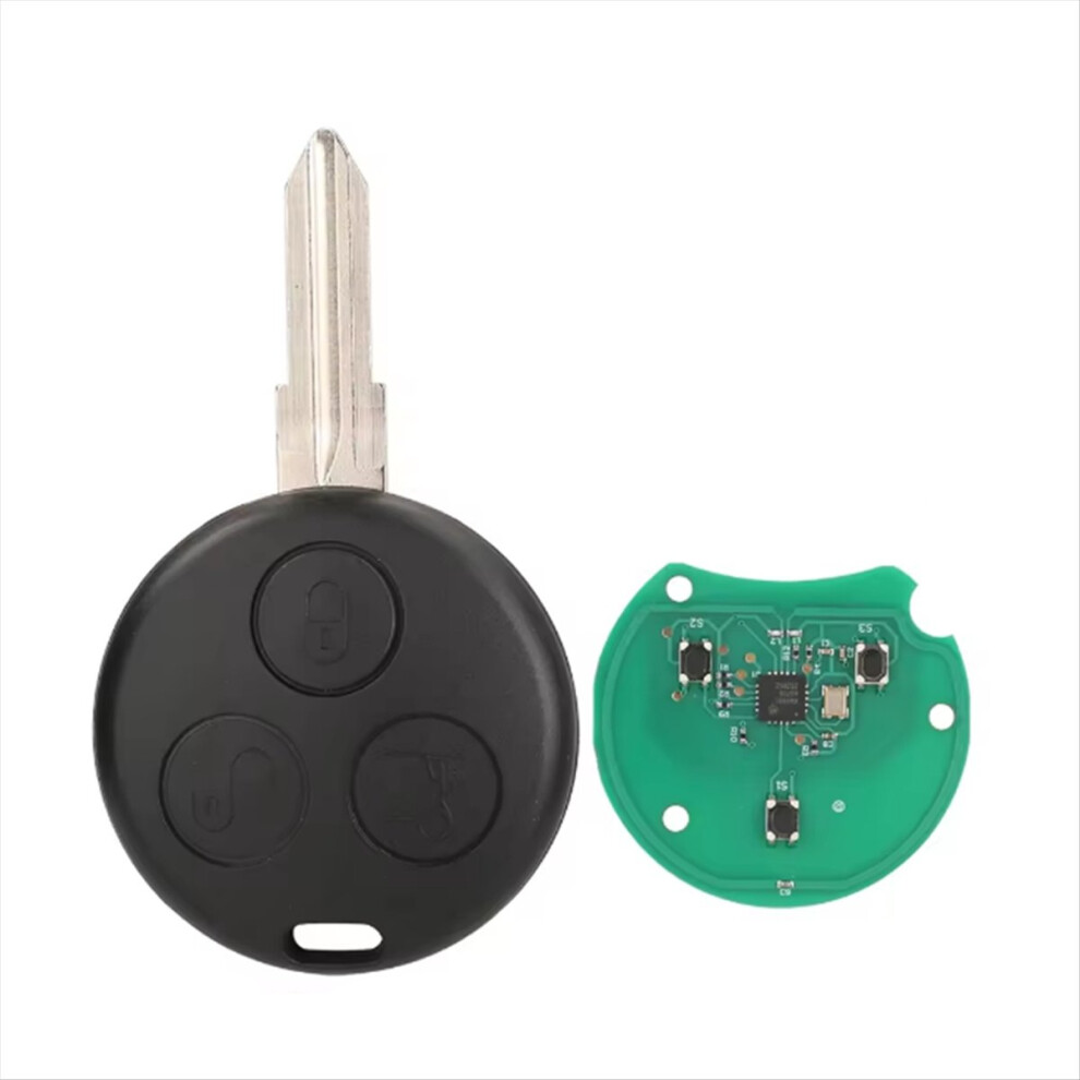 Car 433Mhz 3 Button Remote Key With Chip For - Smart 4711891638451