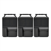 Car Trunk Leather Storage Bag set Foldable Car Seat Back Tools