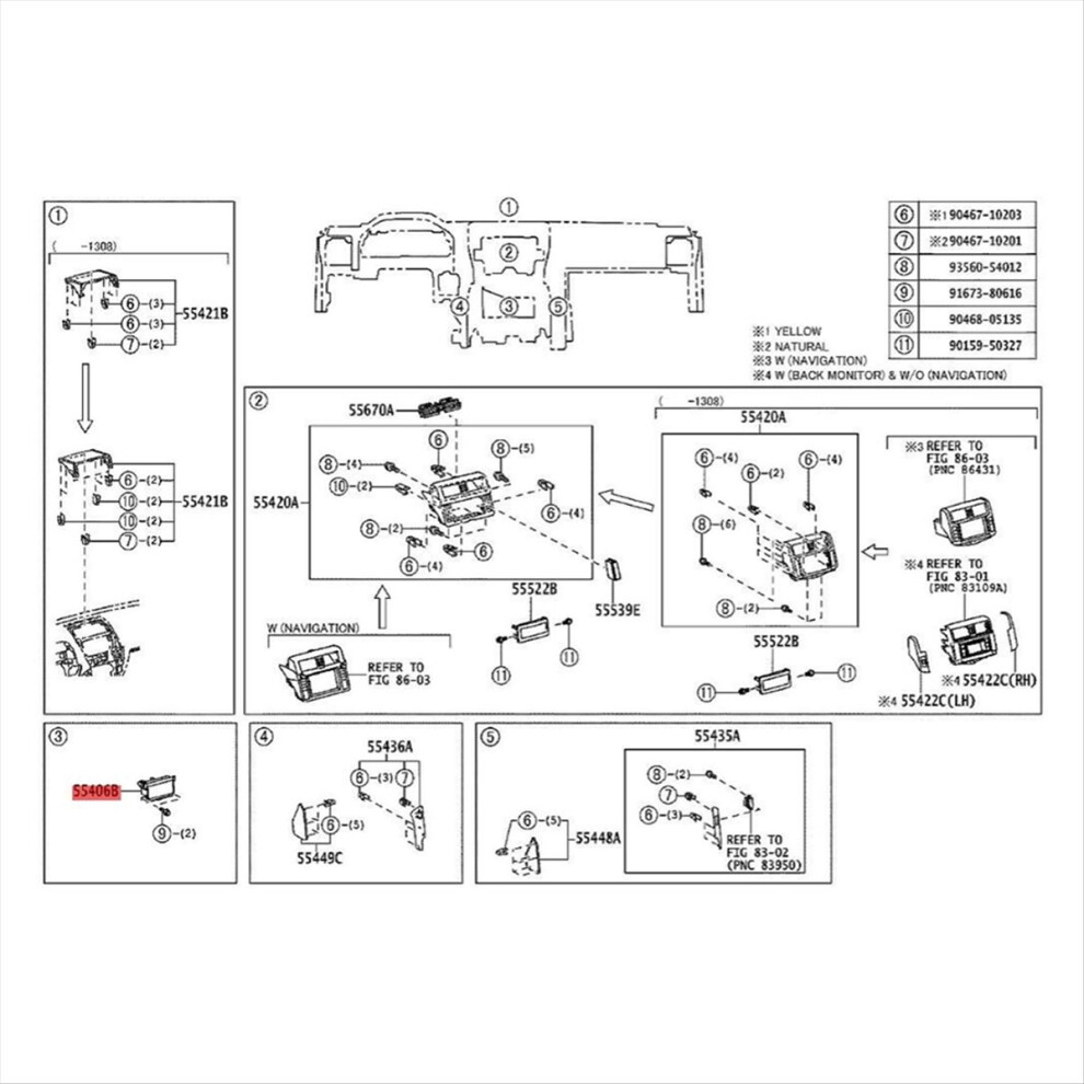 Sundries Storage Box Assy For Prado 2010-2017 A 4711891612642