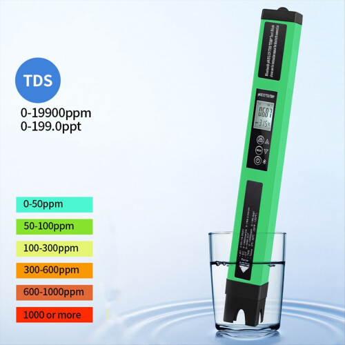 5-in-1-Wasserqualitätstester PH/EC/TDS//Temp