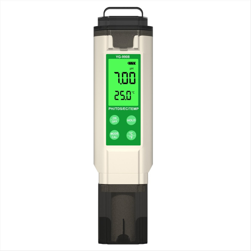 Ph Meter Hydroponic Water Quality Tester Lcd Backlight Thermometer 4711891694792